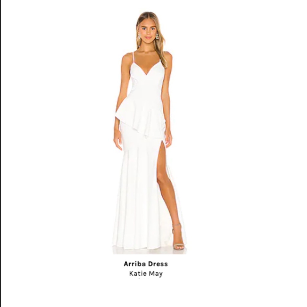Katie May Arriba Dress in white. Worn one time.